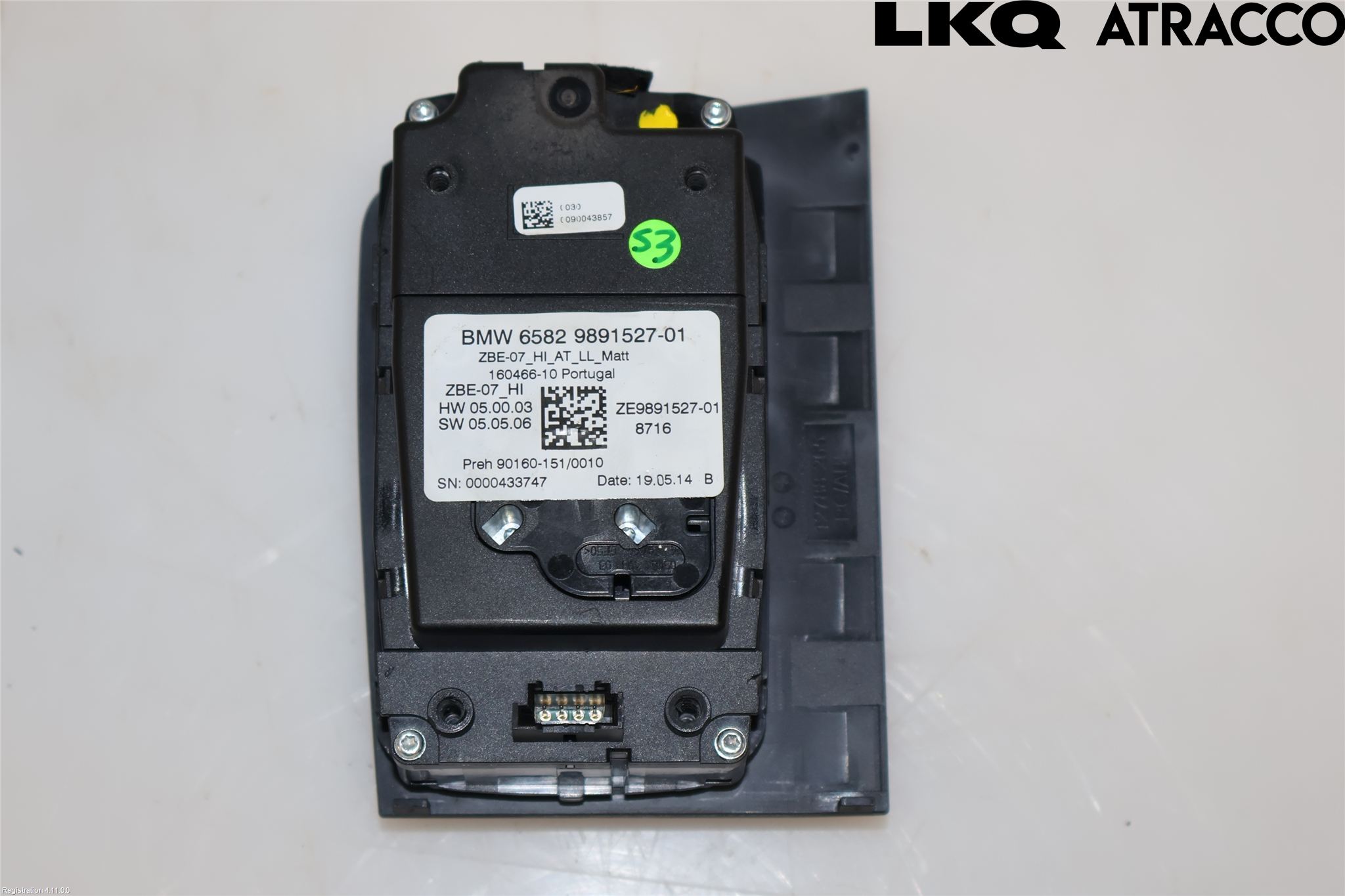 BMW 3 G20/G21/G80/G81 19- Strömställare Färddator