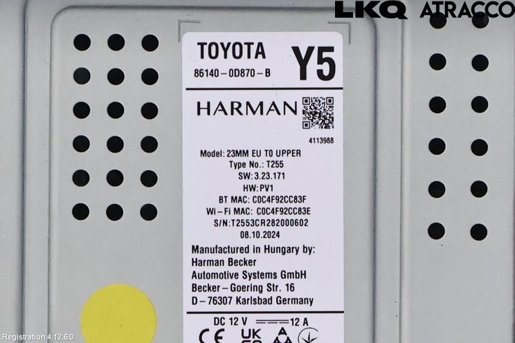 Toyota YARIS XP21 20- Cd Radio - Multimediapanel