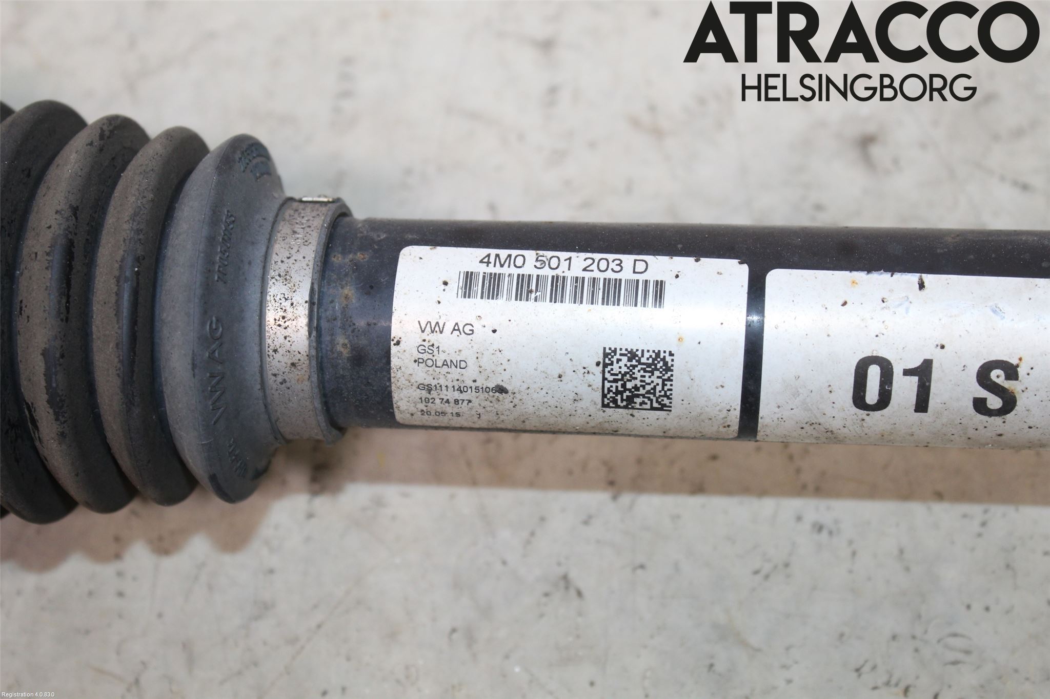 Audi Q7/SQ7 Drivaxel Bak Vänster