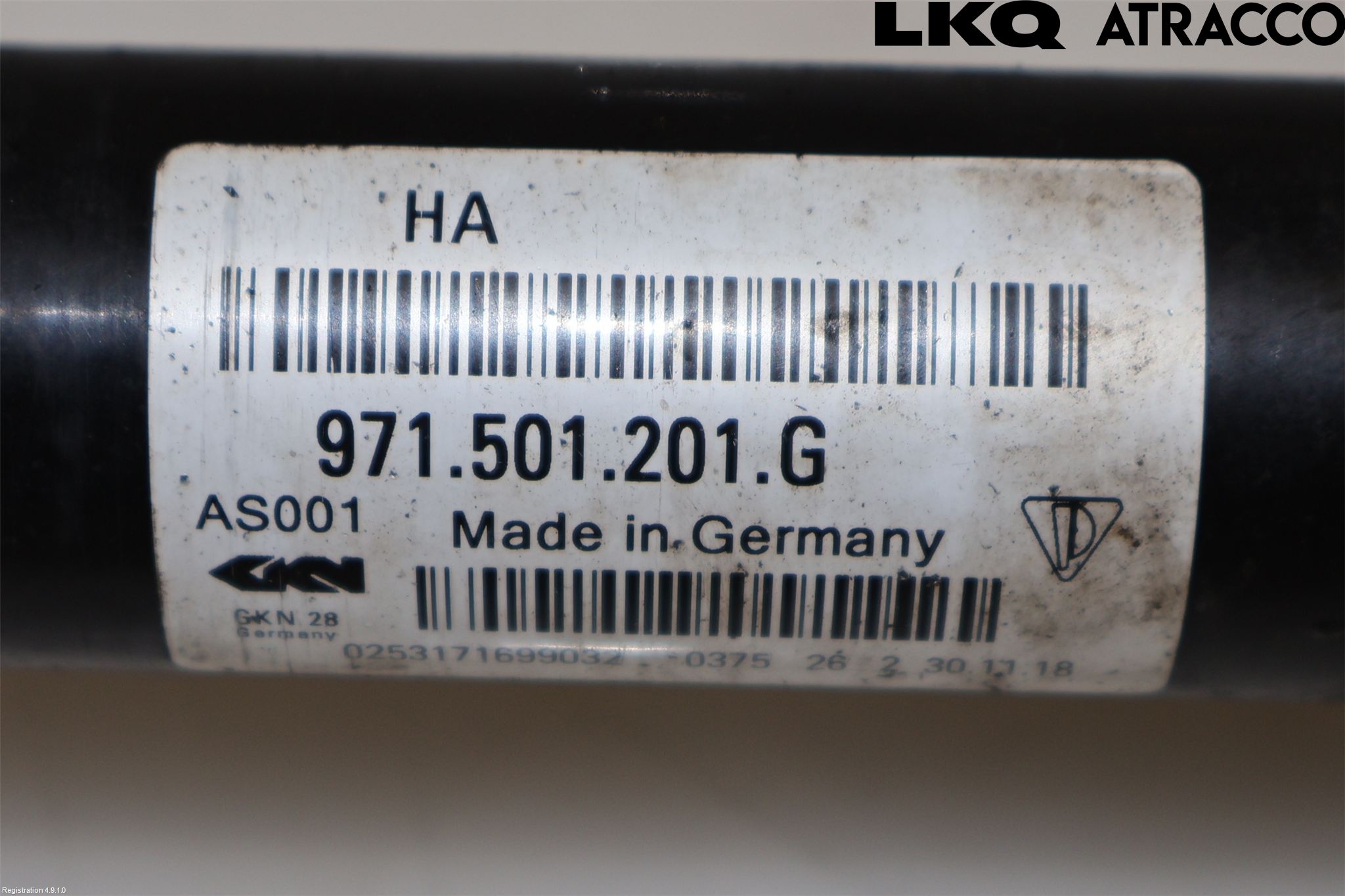 Porsche PANAMERA 09- Drivaxel Bak Vänster