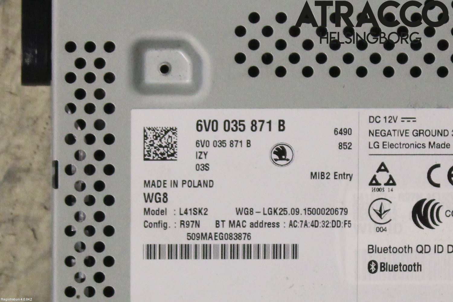 Skoda FABIA 15-21 Radio
