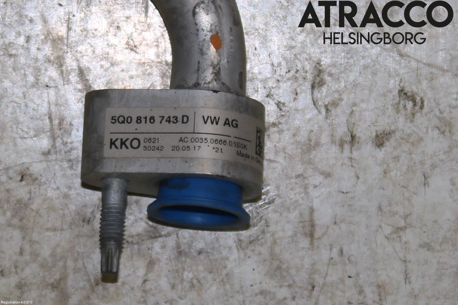 Volkswagen VW GOLF / E-GOLF VII 13-20 Ac Slang-Rör