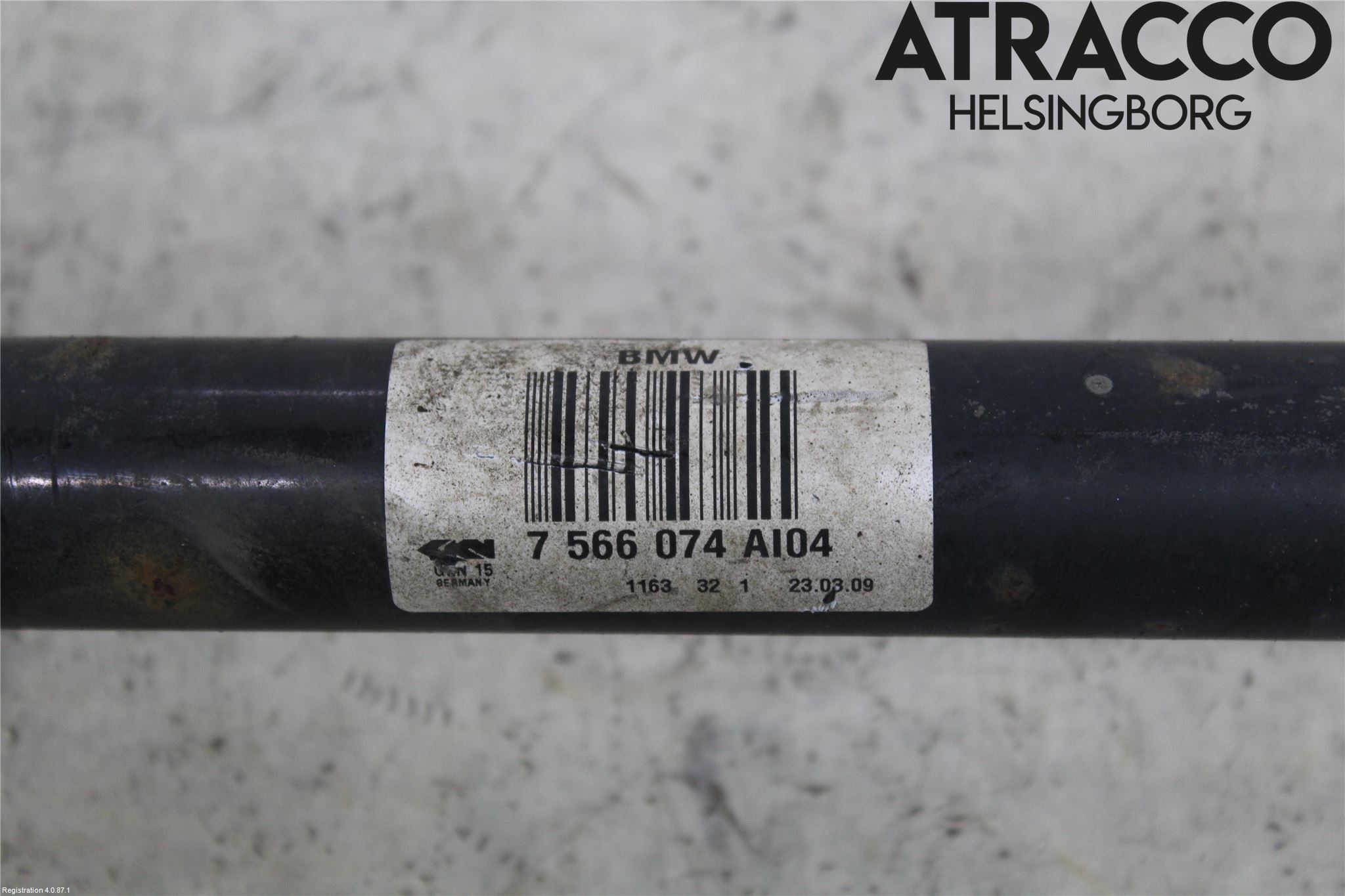 BMW 7 F01/02/03/04 09-15 Drivaxel Bak Höger