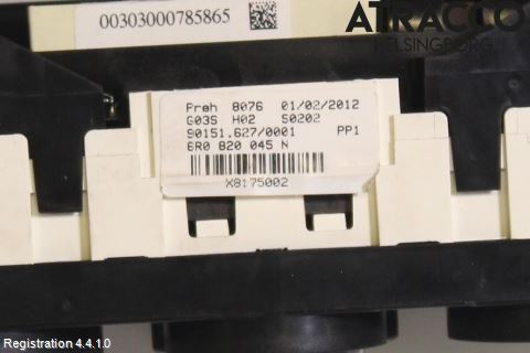 Volkswagen VW POLO 10-17 Värmereglage