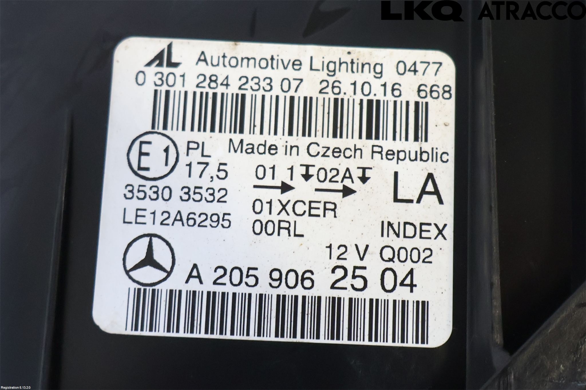 Mercedes-Benz MB C-KLASS (W205) 14-21 Strålkastare Vänster