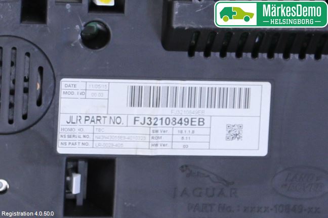 Landrover LAND ROVER RANGE ROVER EVOQUE (L538) 11-18 Instrument Komb