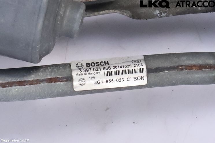 Volkswagen VW PASSAT 15-19 Torkarmekanism Vindruta