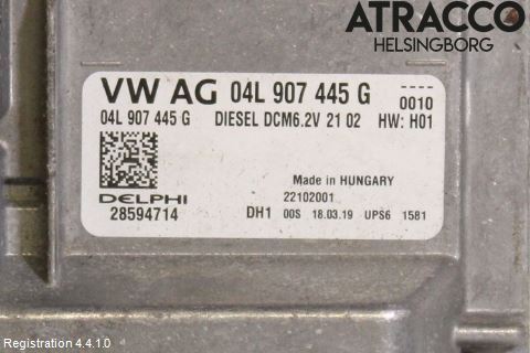 Volkswagen VW GOLF / E-GOLF VII 13-20 Styrenhet Inspump Diesel