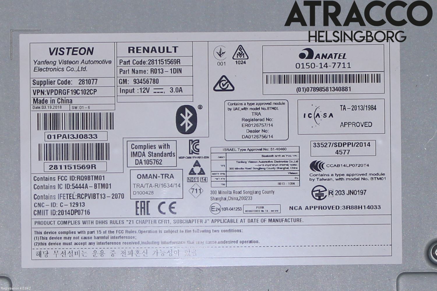 Nissan NV300 16-22 Cd Radio - Multimediapanel