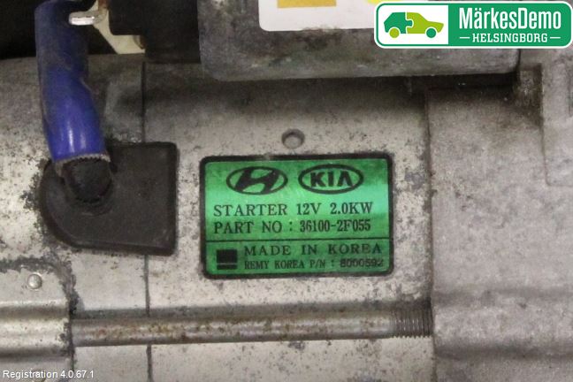Hyundai SANTA FE 13-18 Startmotor Diesel