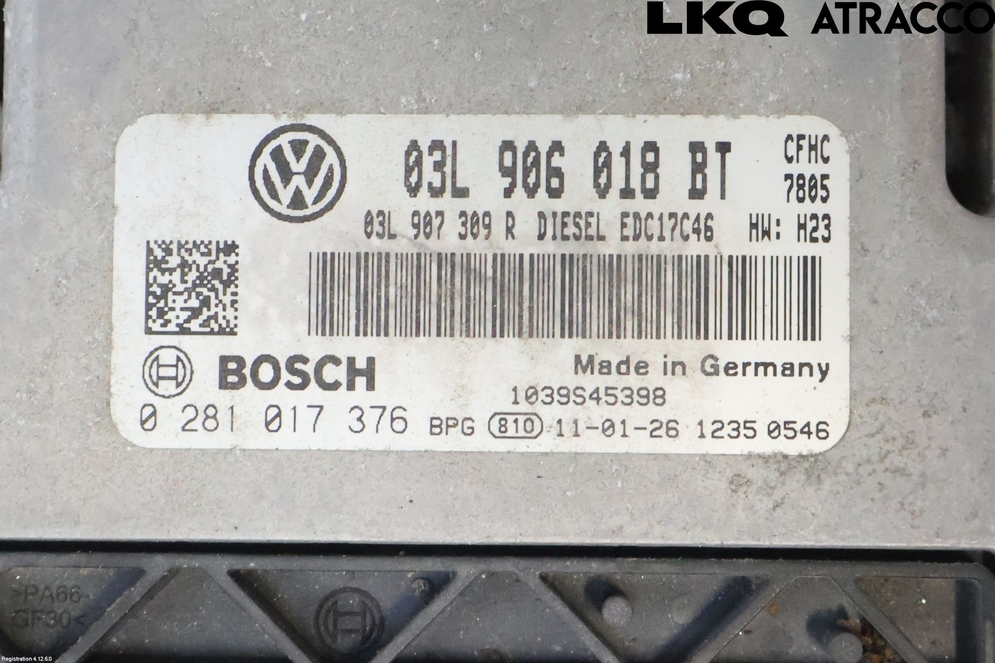 Volkswagen VW CADDY 11-15 Styrenhet Inspump Diesel