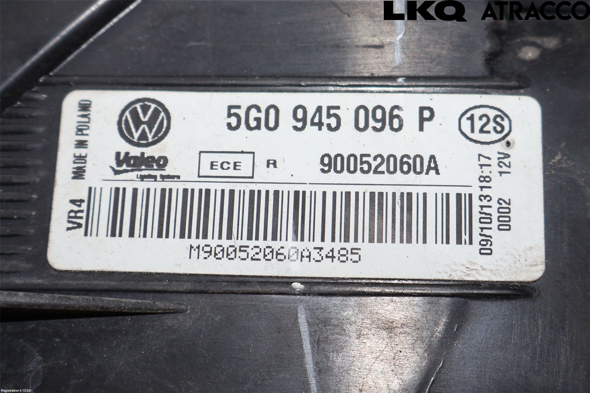 Volkswagen VW GOLF / E-GOLF VII 13-20 Bakljus Höger