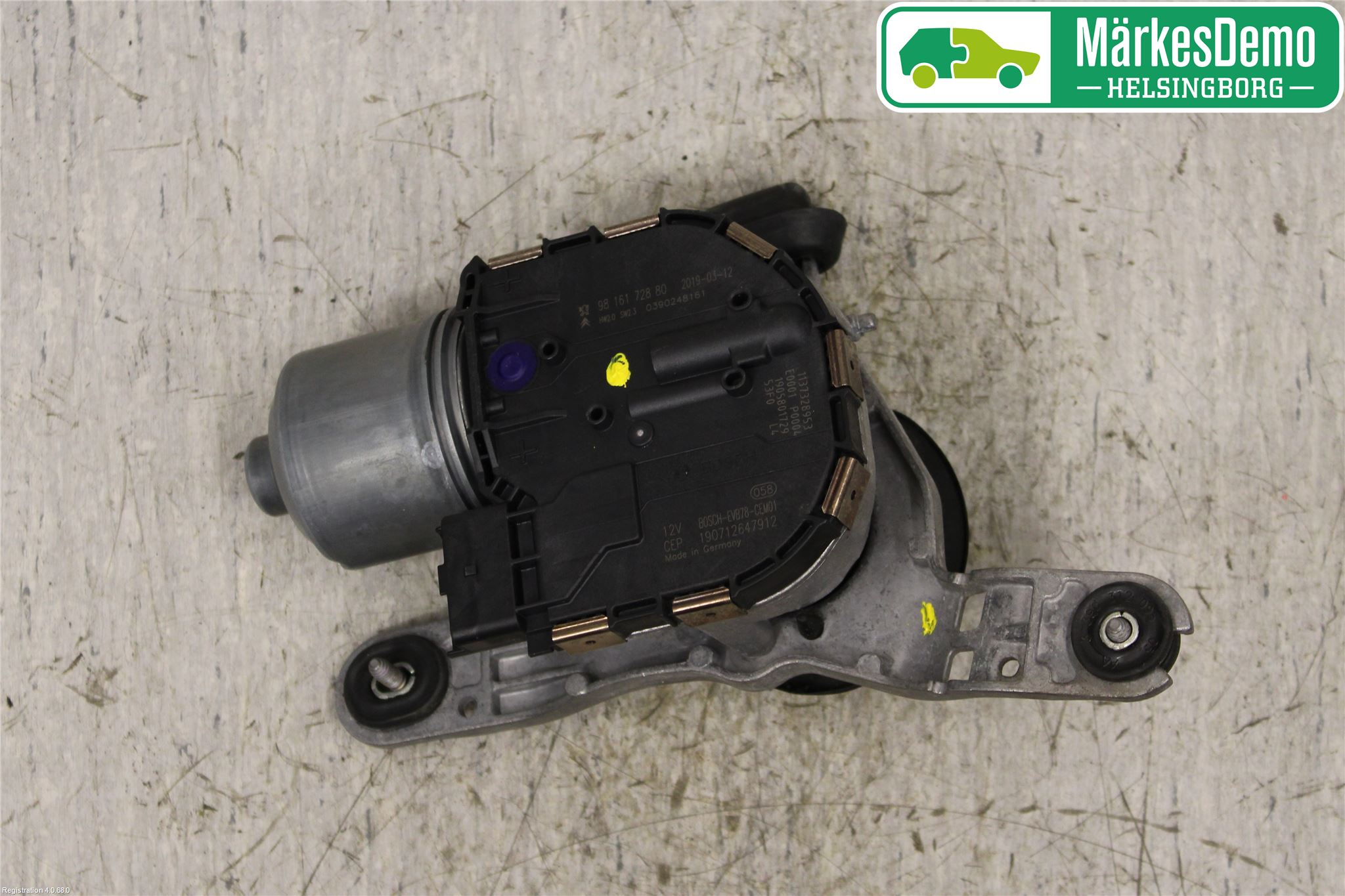 Citroen C4 SPACETOURER 19-22 Torkarmotor Vindruta