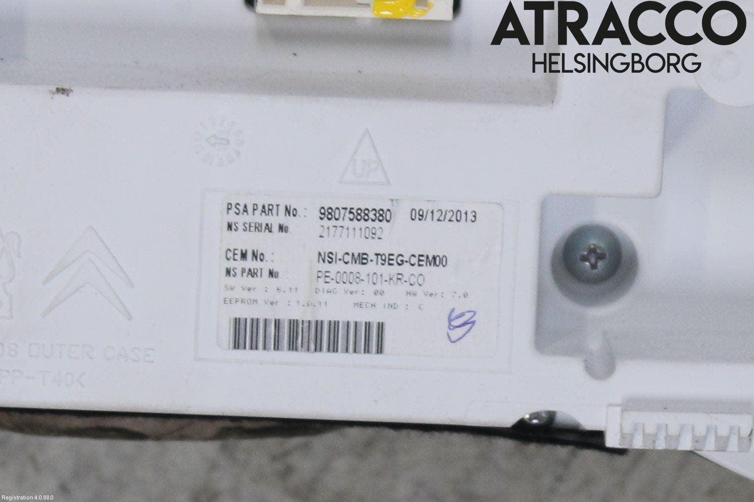 Peugeot 308 14-21 Instrument Komb