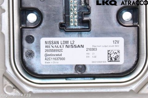 Nissan LEAF 18- Styrenhet Strålkastare