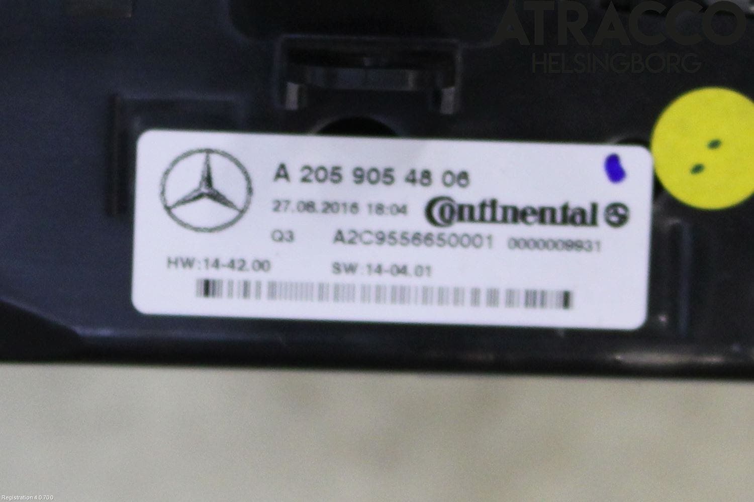 MB GLC-KLASS (X253/C253) 15-22 Ac Styrenhet Ac Manöveren