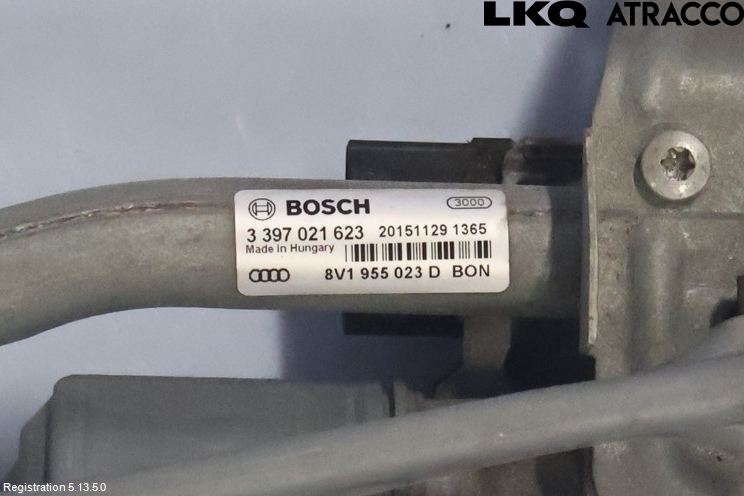 Audi A3/S3 8V 13-20 Torkarmekanism Vindruta