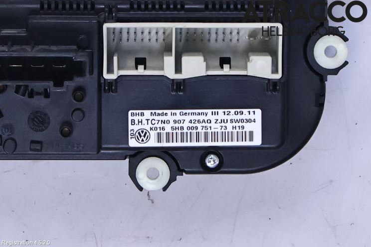 Volkswagen VW CADDY 11-15 Ac Styrenhet Ac Manöveren
