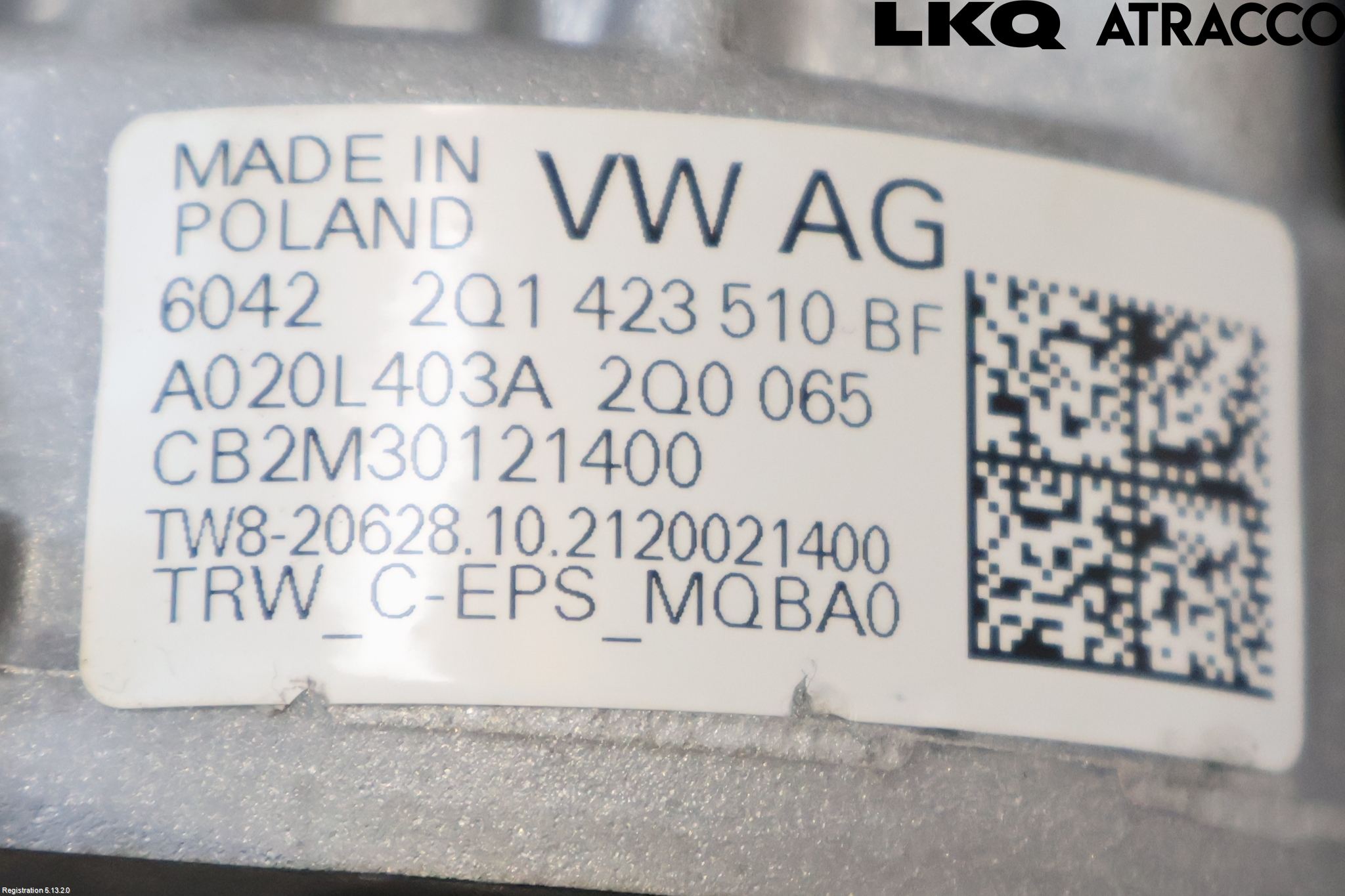 Volkswagen VW T-CROSS 19- Rattaxelagg Med Inb Servo