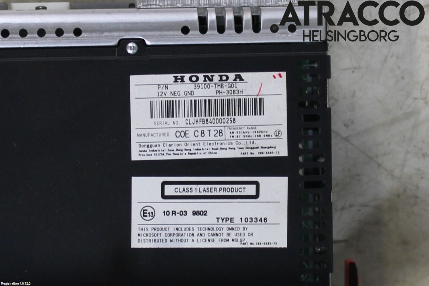 Honda INSIGHT Cd Radio - Multimediapanel