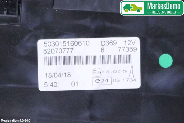 Opel COMBO D 12-18 Instrument Komb