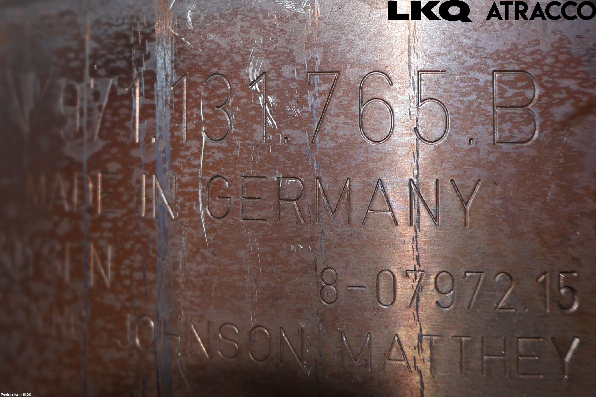 Porsche PANAMERA 09- Avgas Partikelfilter