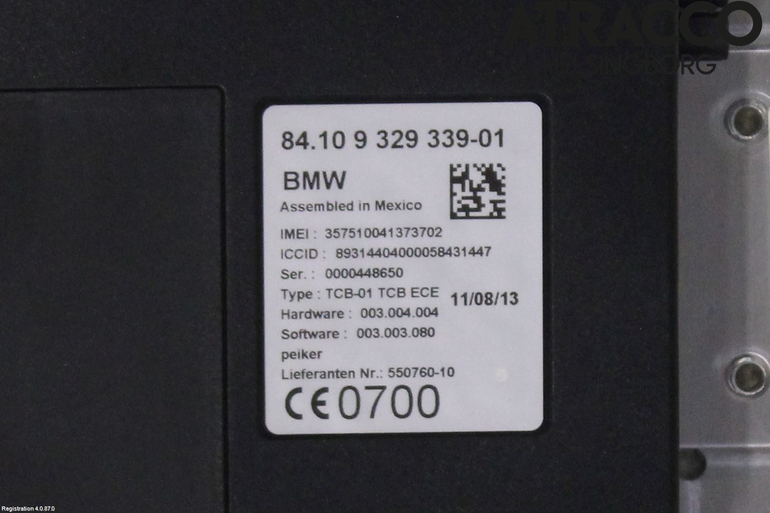 BMW 5 F10/F11/F18 09-17 Styrenhet Övrigt