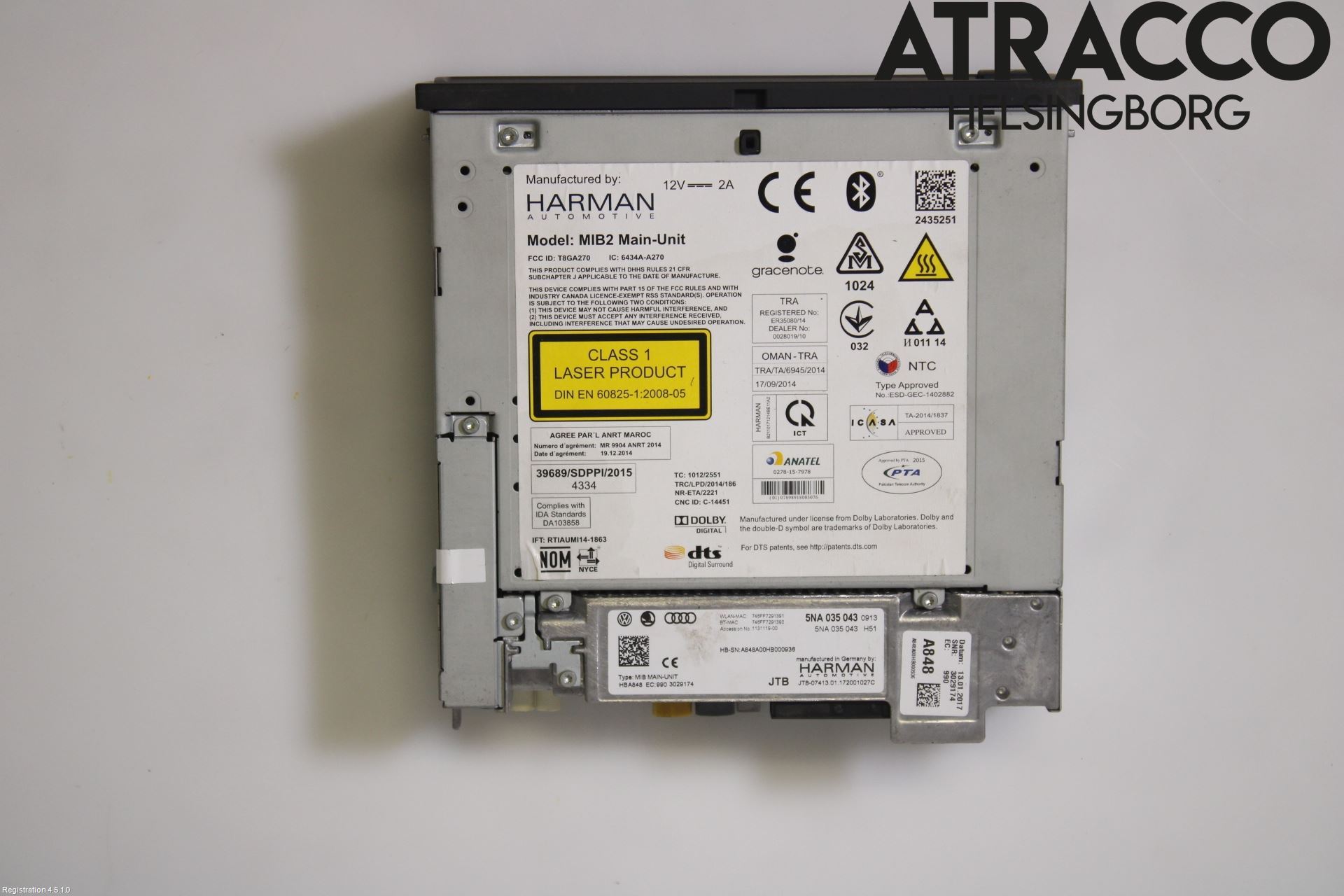 Volkswagen VW GOLF / E-GOLF VII 13-20 Cd Radio - Multimediapanel