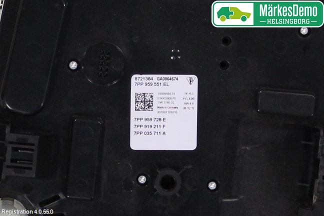 Porsche PANAMERA 09- Innerbelysning