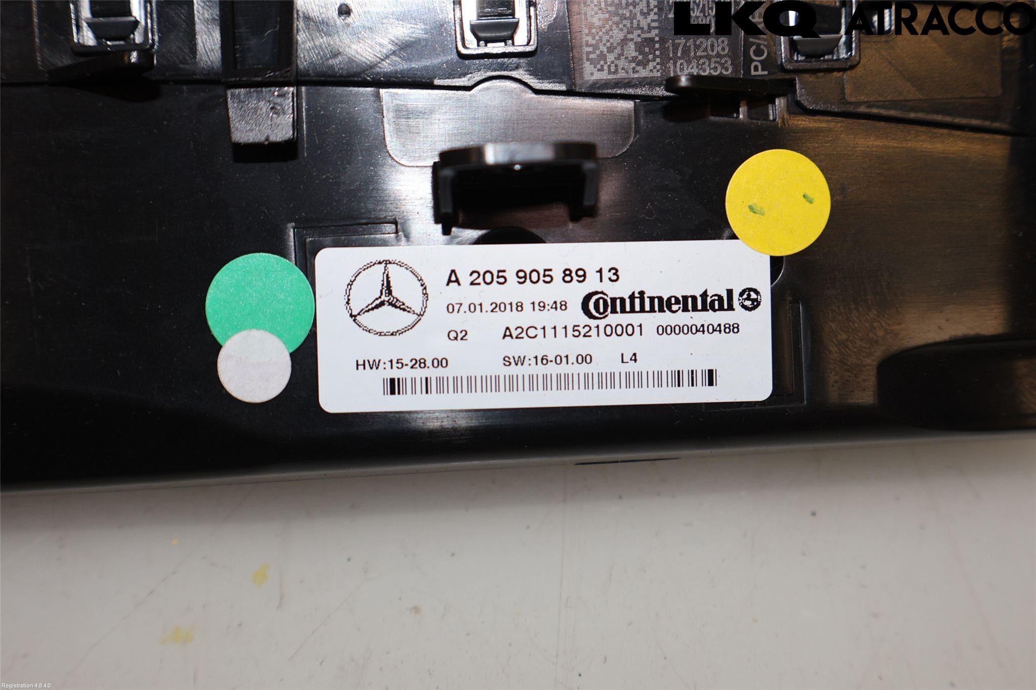 MB GLC-KLASS (X253/C253) 15-22 Ac Styrenhet Ac Manöveren