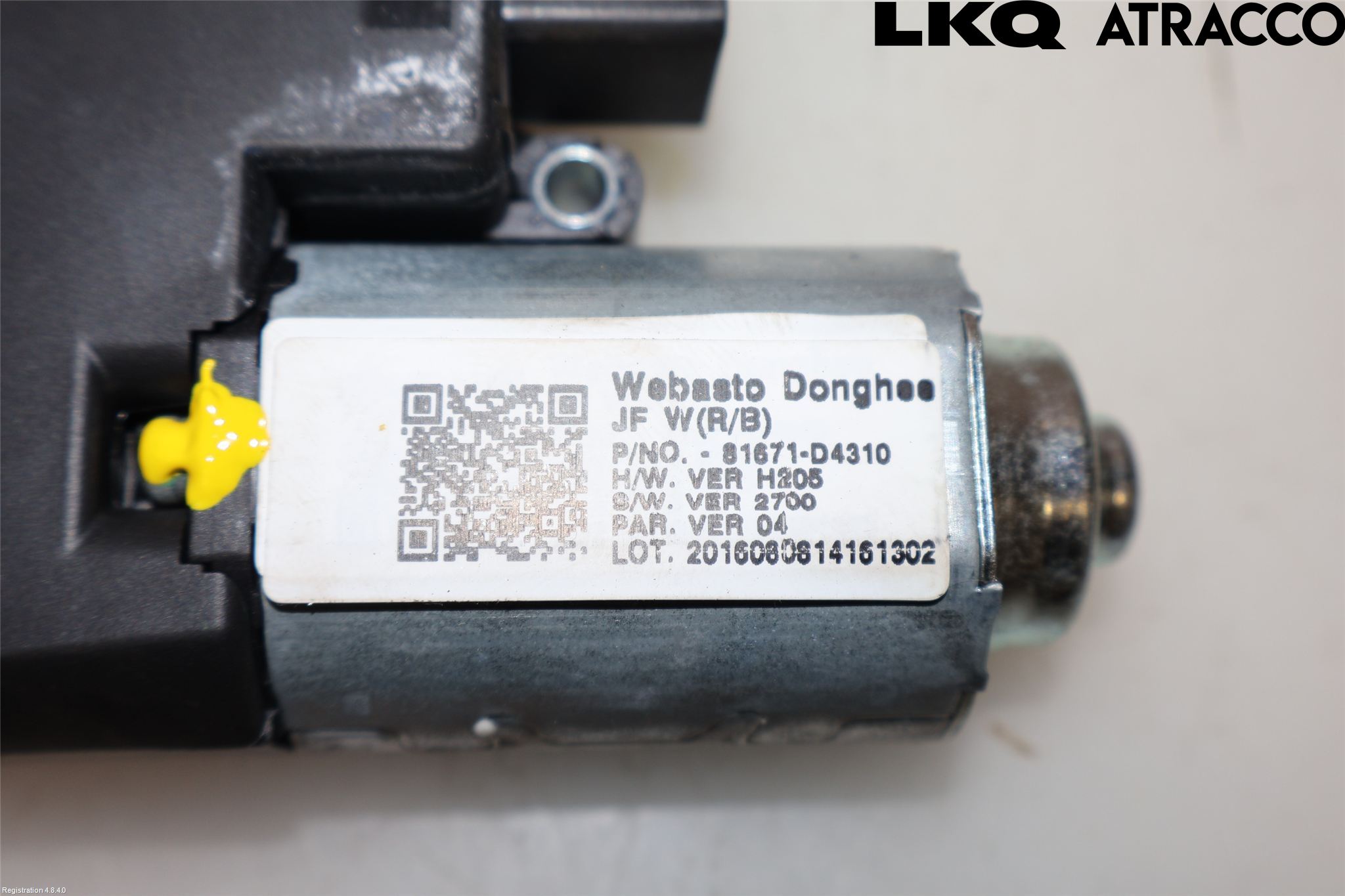 Kia OPTIMA 16-20 Taklucksmotor