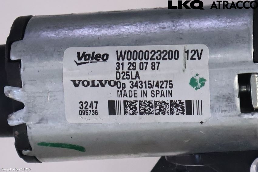 Volvo XC60 14-17 Torkarmotor Baklucka