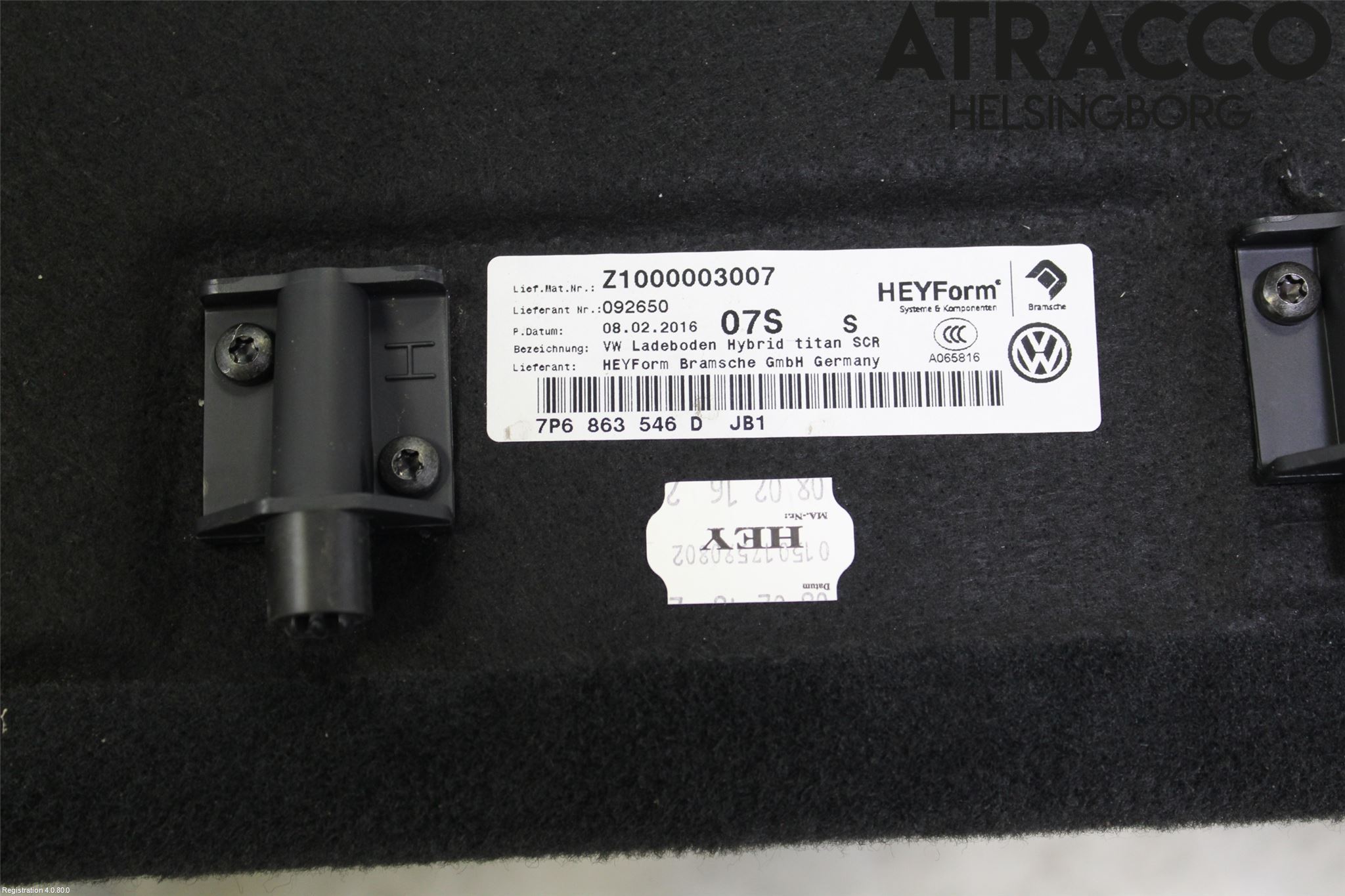 Volkswagen VW TOUAREG 7P 11-18 Inrbagagerumklädsel-Golv