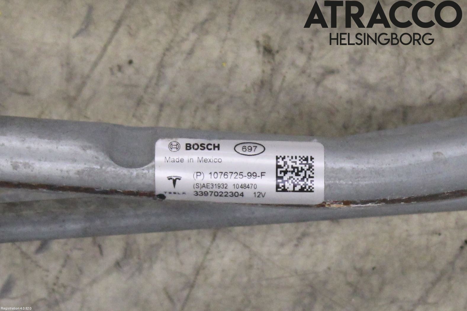 Tesla MODEL 3 17- Torkarmekanism Vindruta