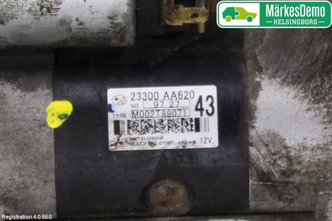 Subaru LEGACY 10-14 Startmotor Diesel