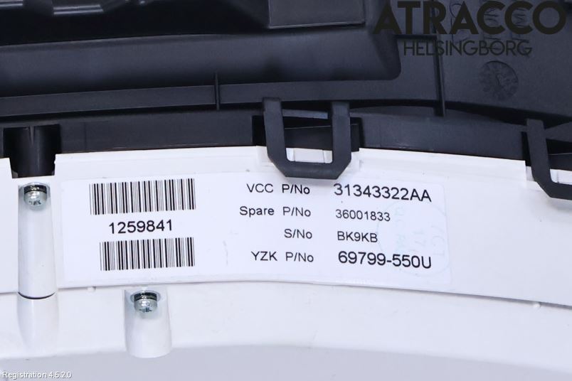 Volvo V60 11-13 Instrument Komb