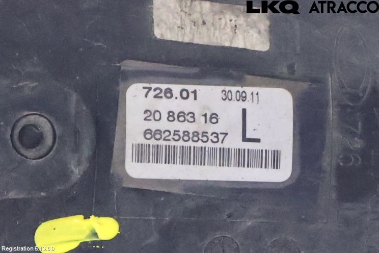 Opel ZAFIRA C 12-19 Dimljus-Varselljus Fram