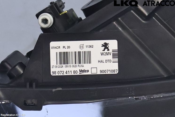 Peugeot 508 11-18 Strålkastare Höger