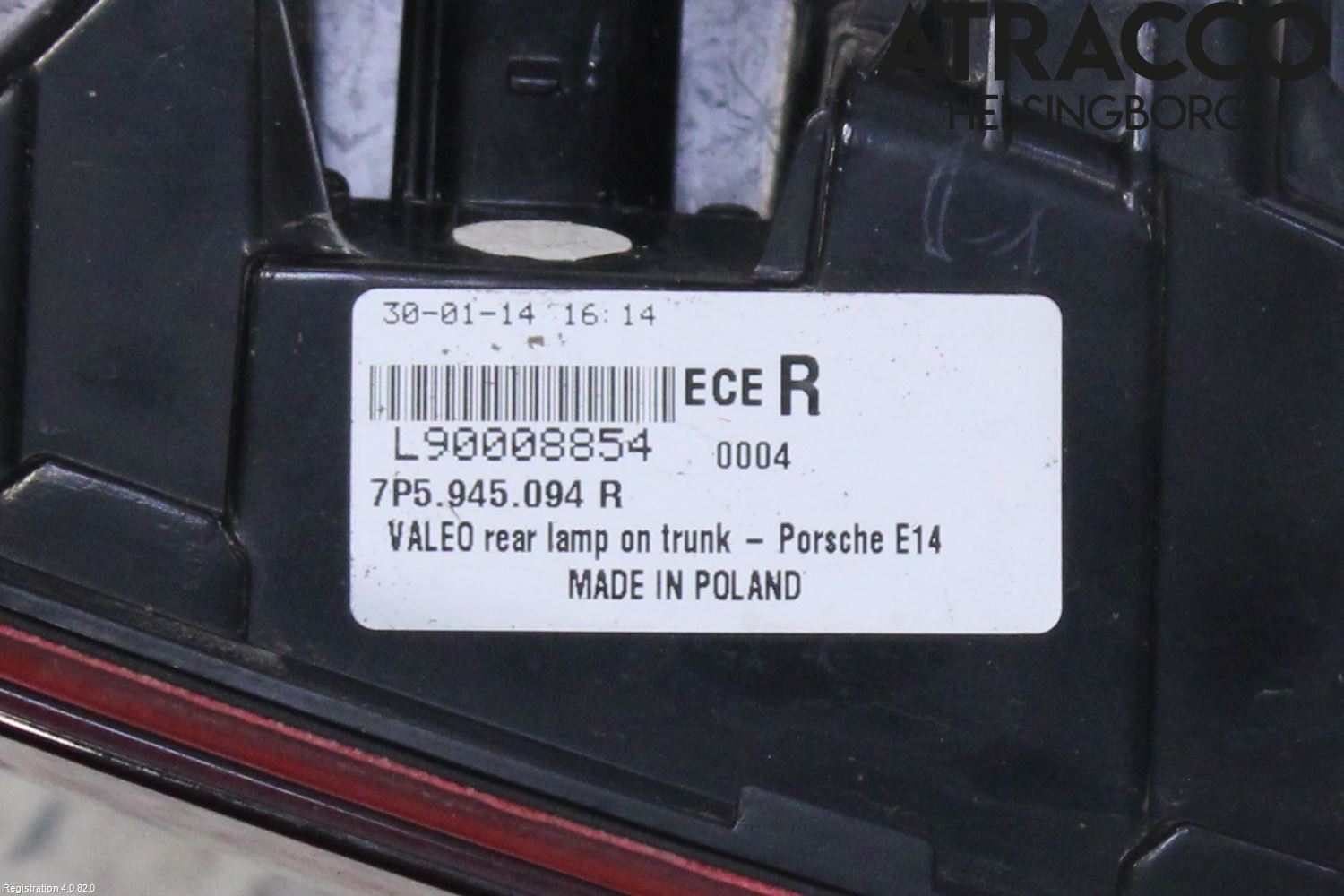 Porsche CAYENNE 03- Bakljus Lucka Hö