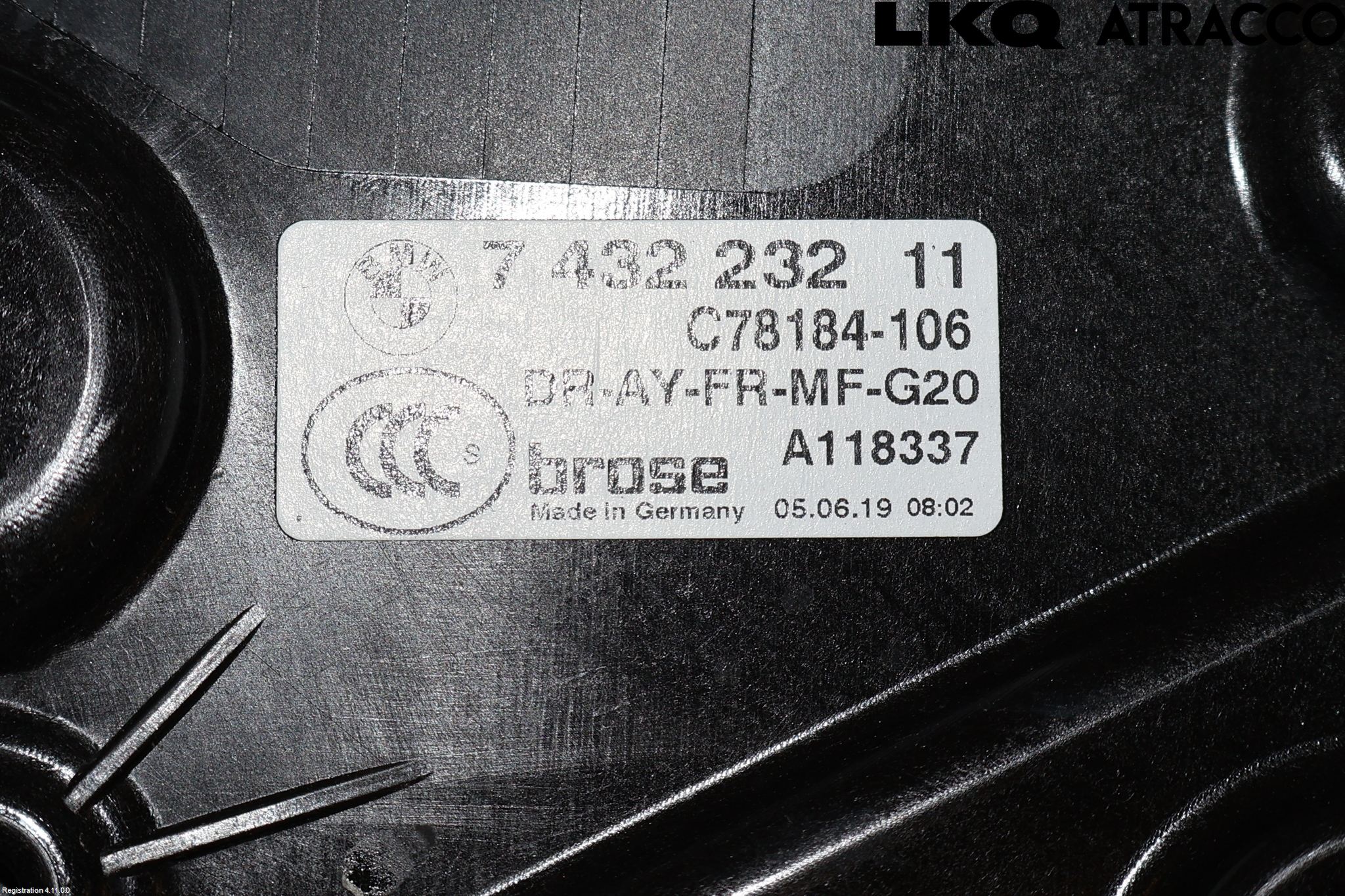 BMW 3 G20/G21/G80/G81 19- Fönsterhiss El Kompl