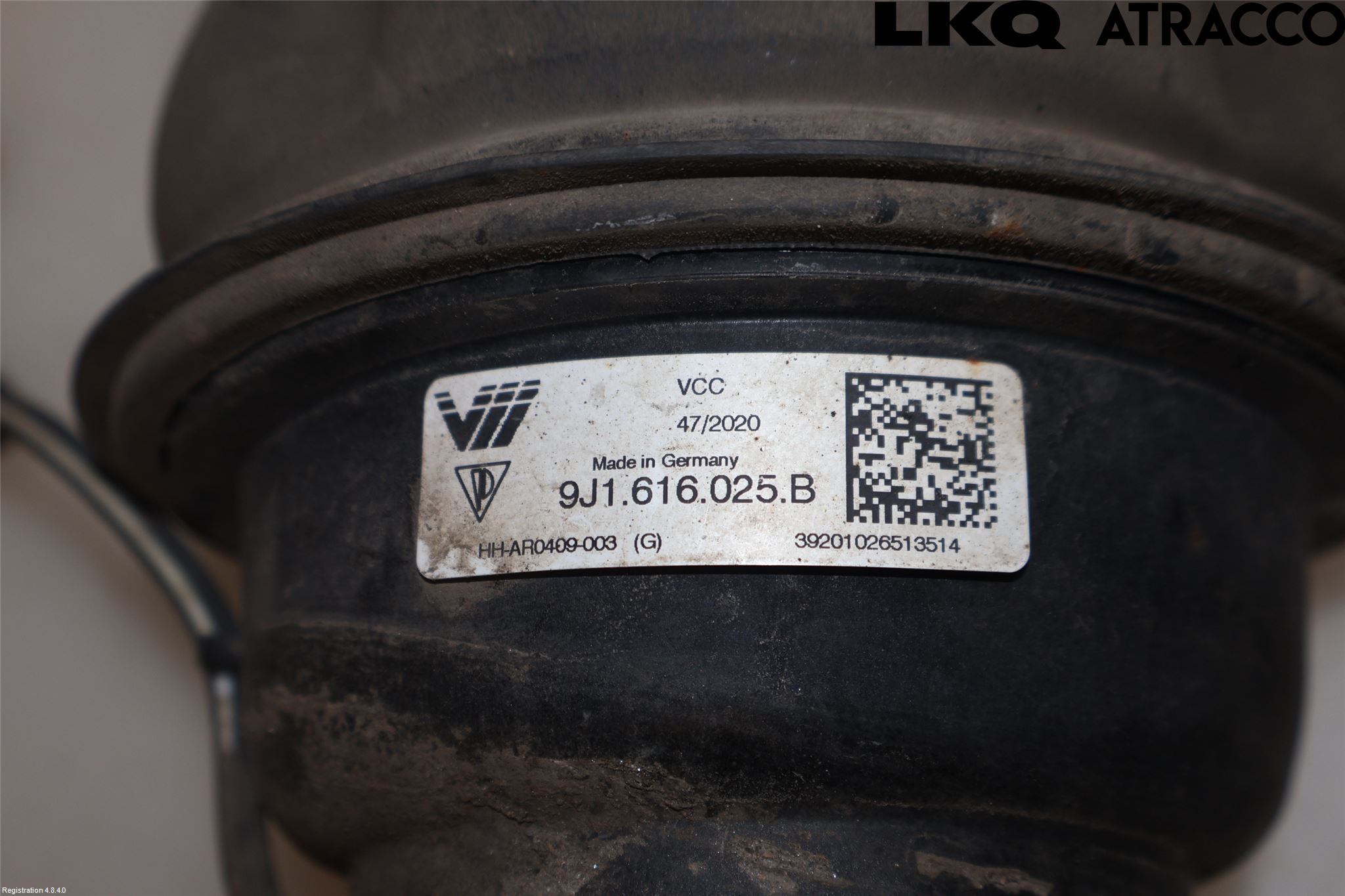Porsche TAYCAN 20- Nivå-Luftfjädring Bälg