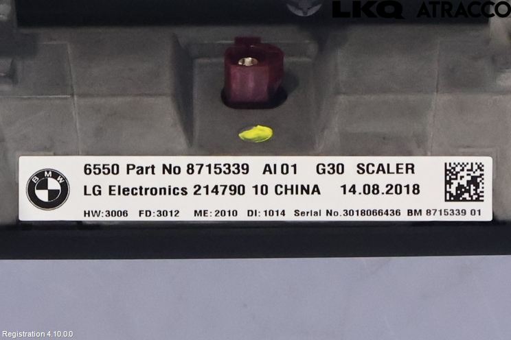 BMW 5 G30/G31/F90 17-23 Multifunktionsdisplay