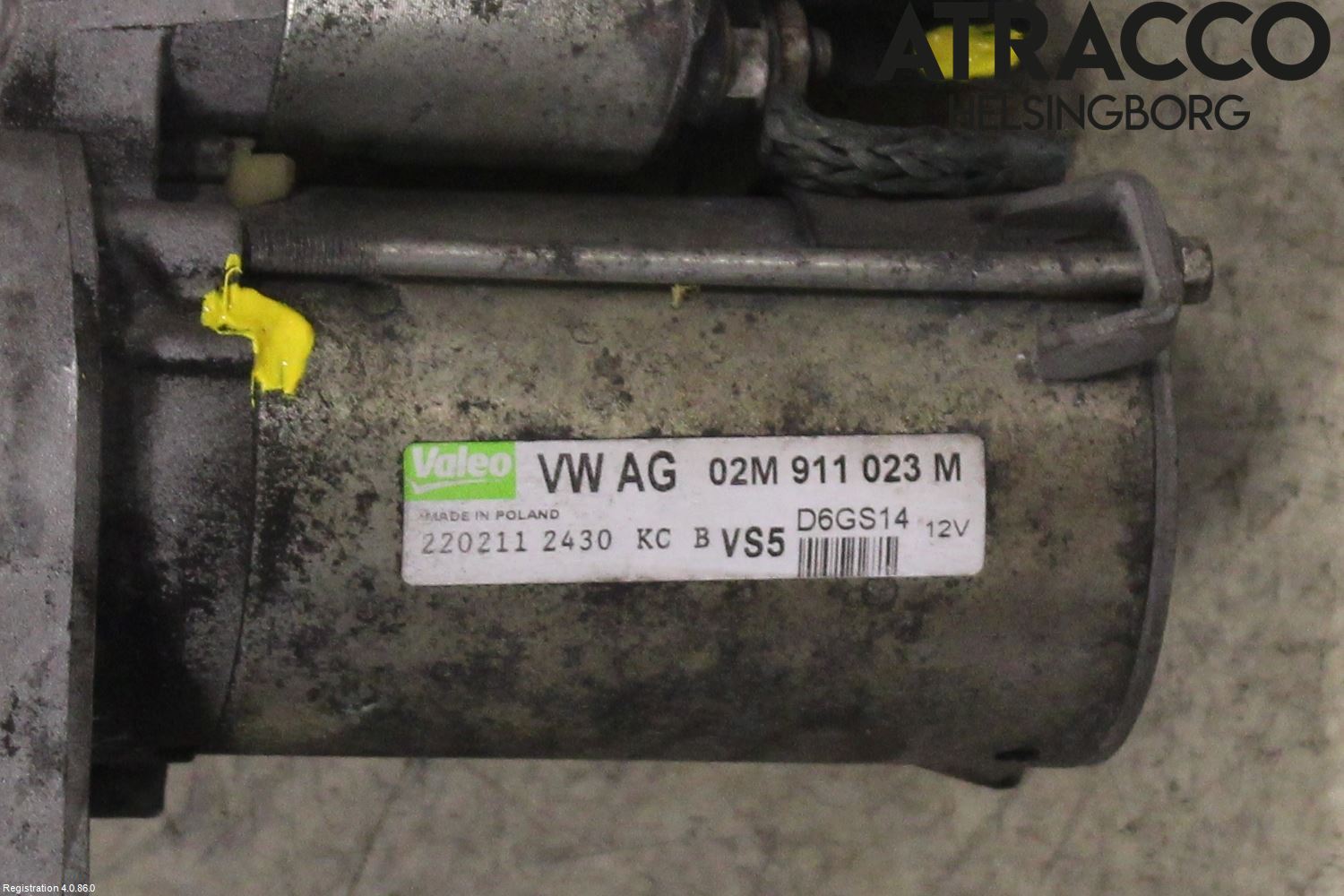 Volkswagen VW SCIROCCO 09-17 Startmotor