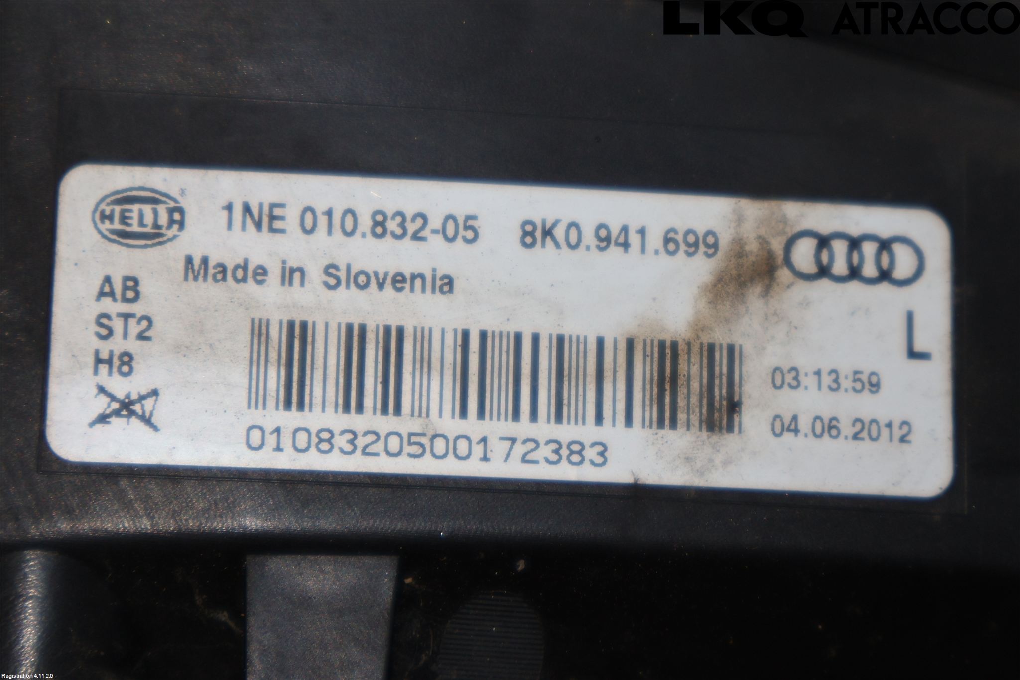 Audi A4 12-15 Dimljus-Varselljus Fram