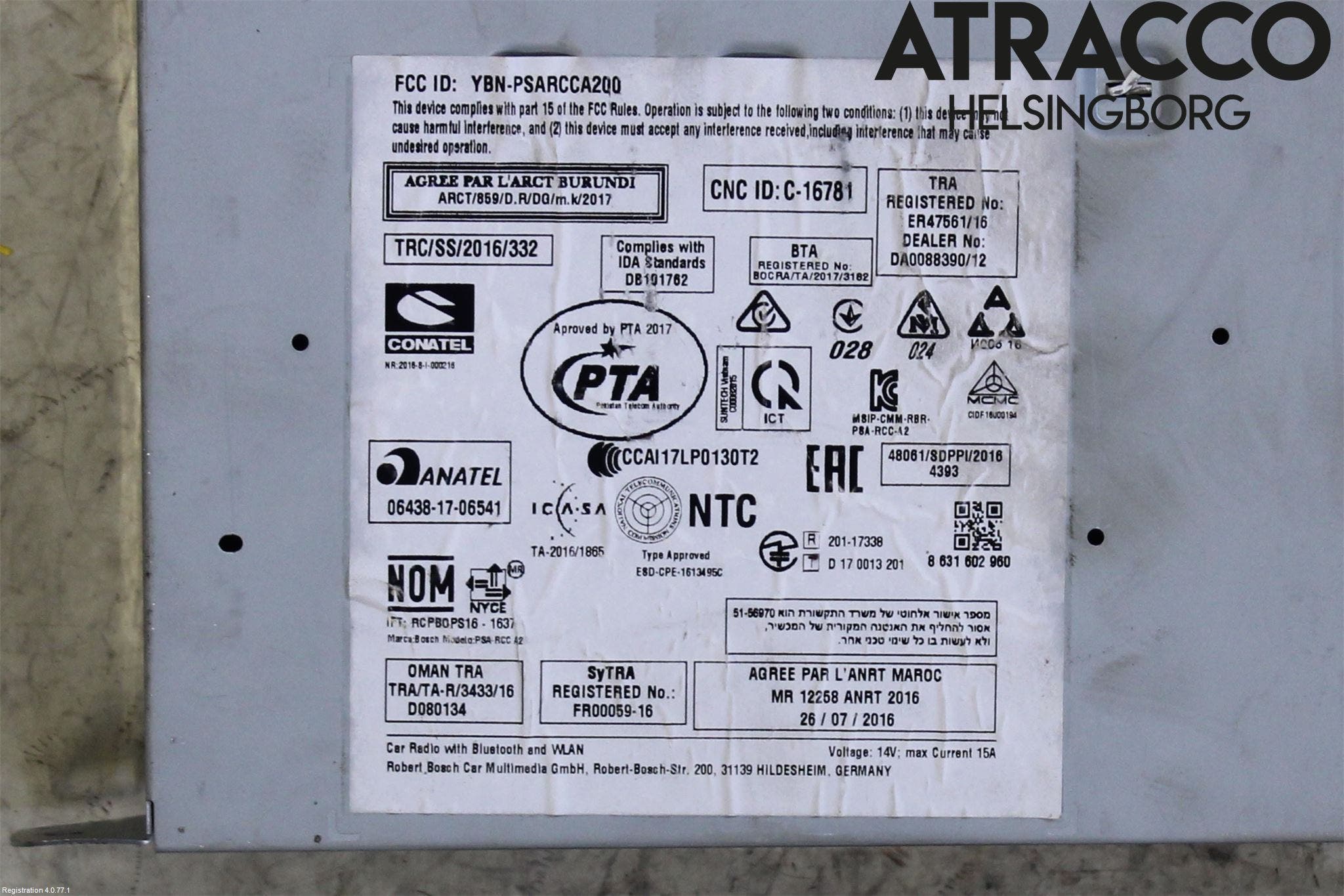 Citroen C3 AIRCROSS 18-23 Radio