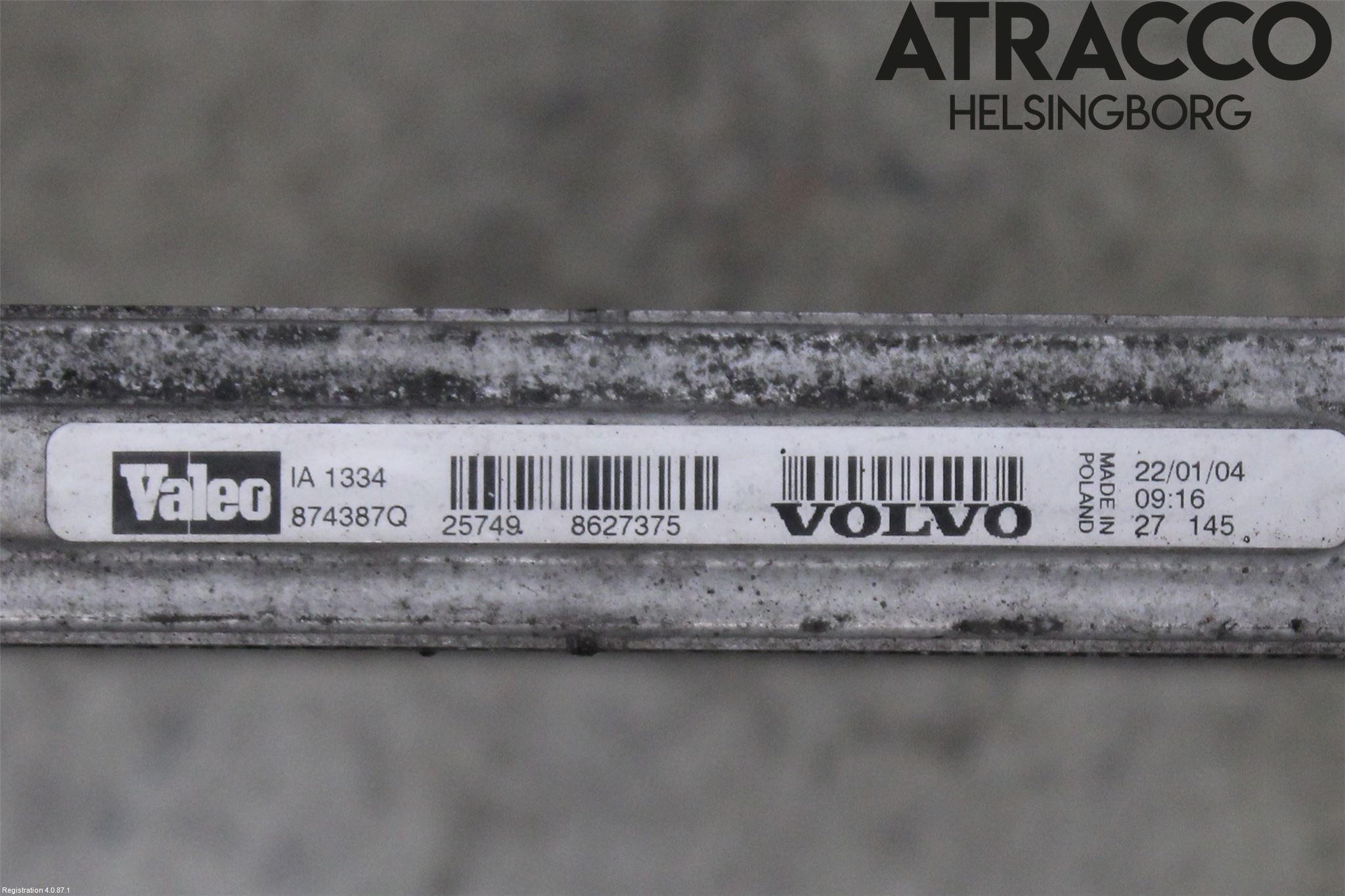 Volvo XC90 03-06 Laddluft-Intercooler Kyl