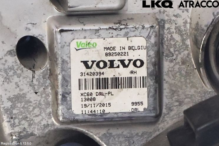Volvo XC60 14-17 Positionsljus Fram Hö