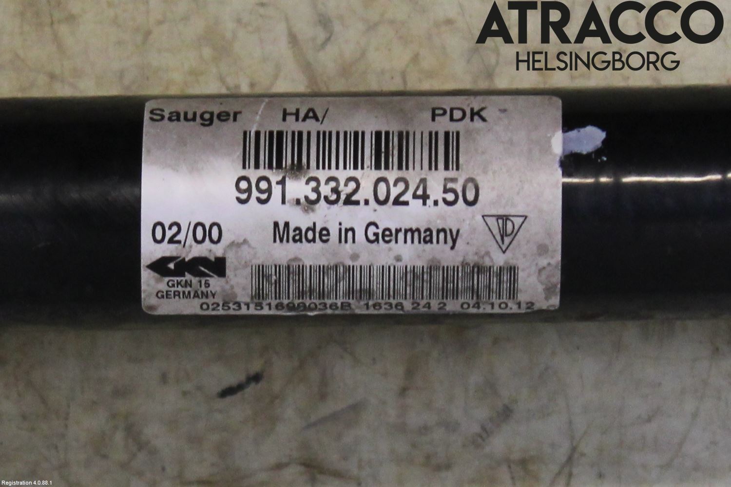Porsche 911 64- Drivaxel Bak Höger