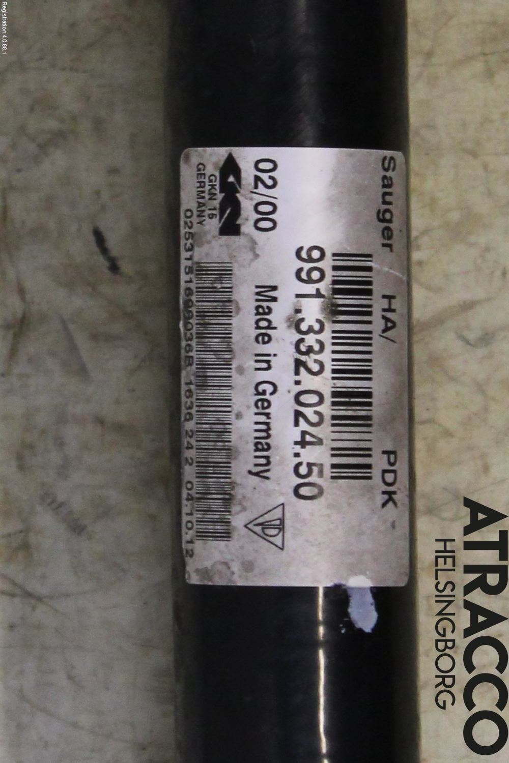 Porsche 911 64- Drivaxel Bak Höger