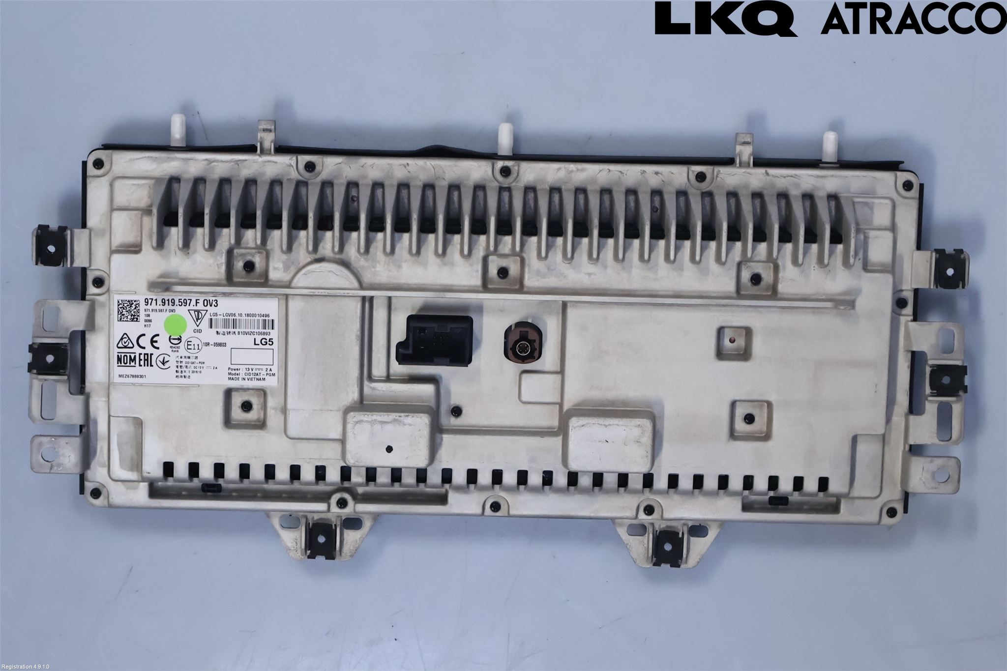 Porsche PANAMERA 09- Multifunktionsdisplay